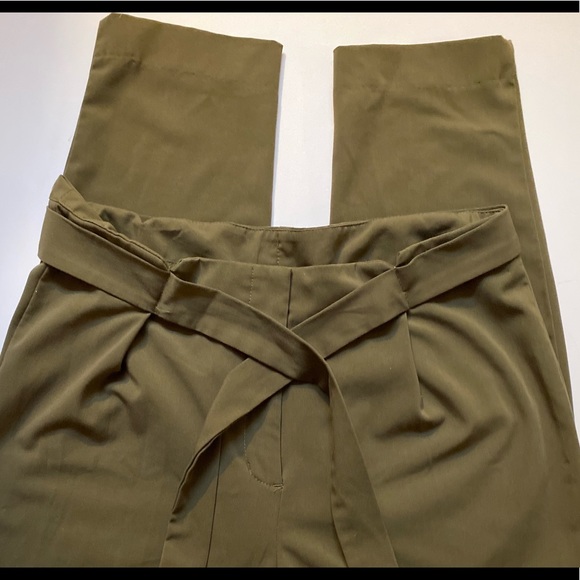 Olive Green Vero Moda Trousers - Picture 2 of 5